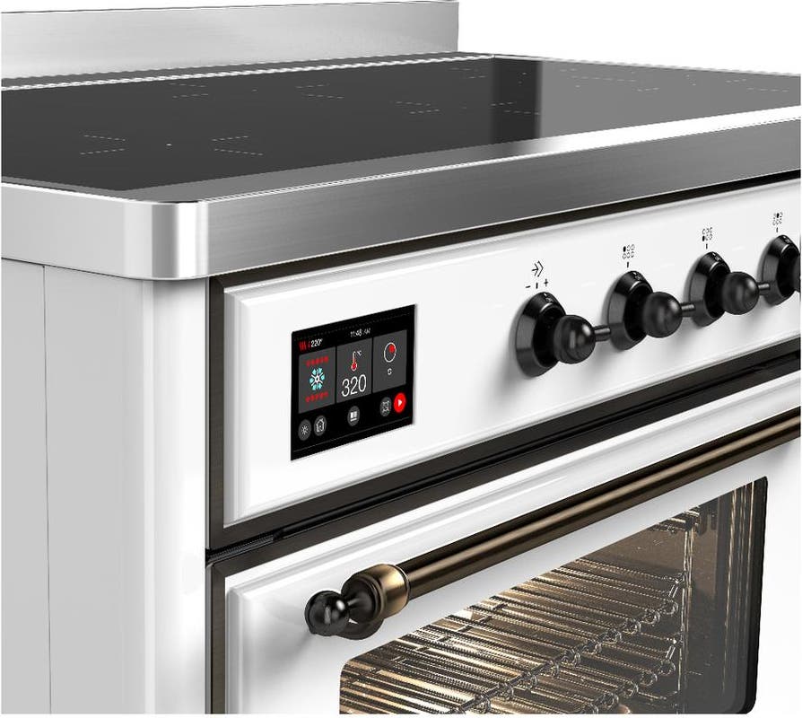 Ilve UMIB48NR3WHB White With Burnished Trim