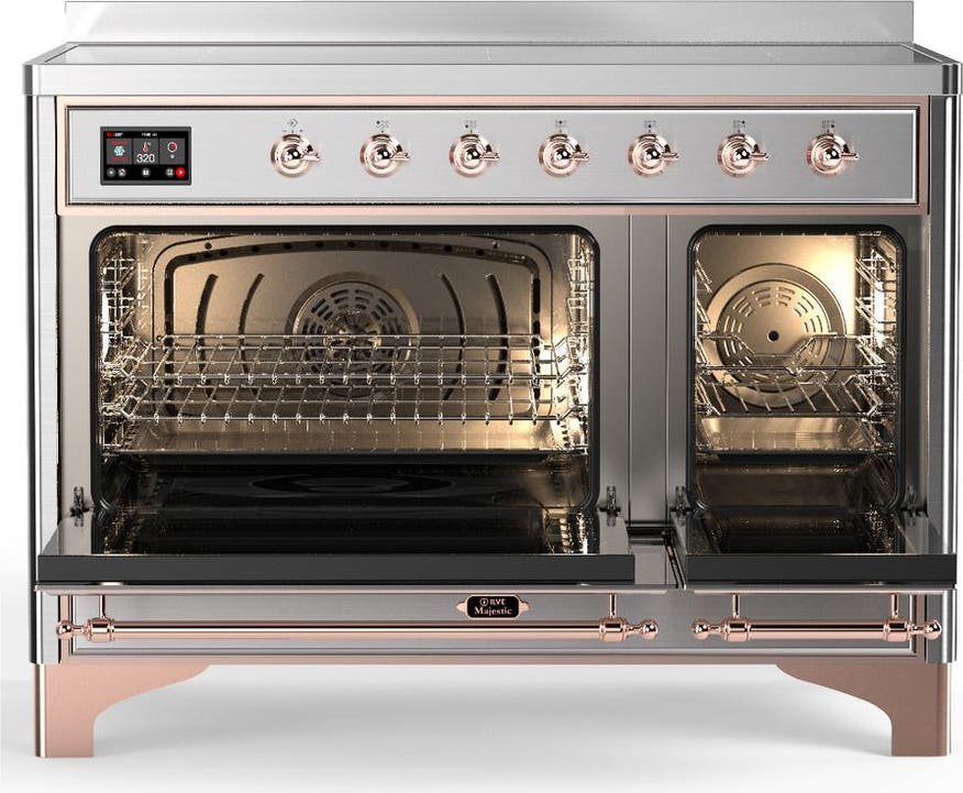 Ilve UMIB48NR3SSP Stainless Steel With Copper Trim
