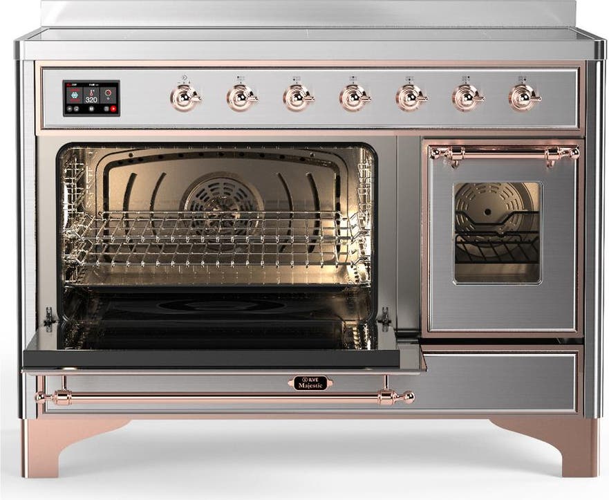Ilve UMIB48NR3SSP Stainless Steel With Copper Trim