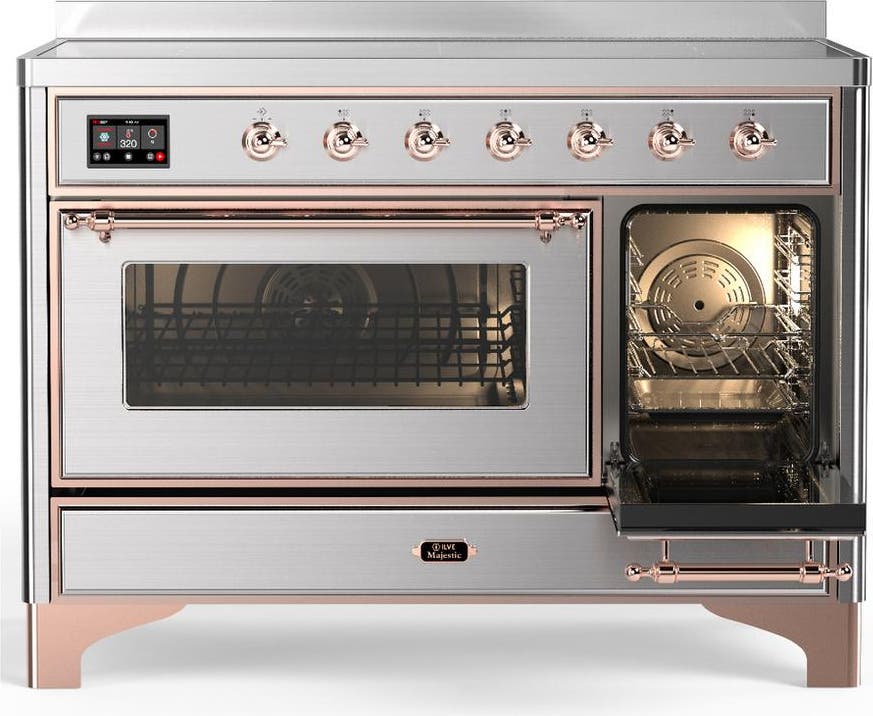 Ilve UMIB48NR3SSP Stainless Steel With Copper Trim