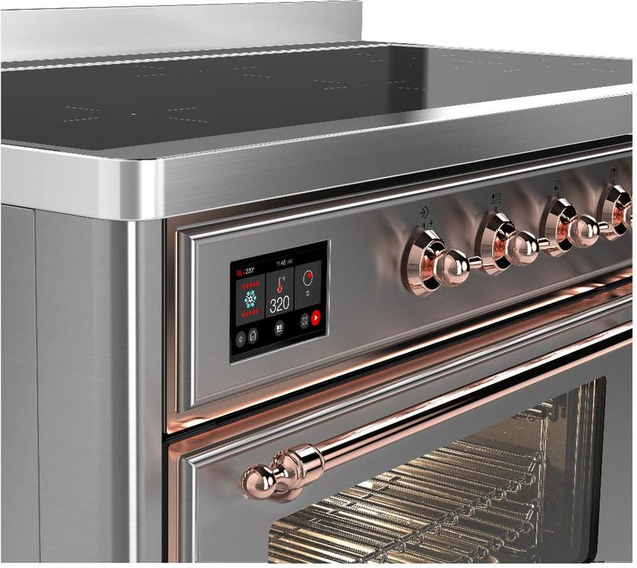 Ilve UMIB48NR3SSP Stainless Steel With Copper Trim