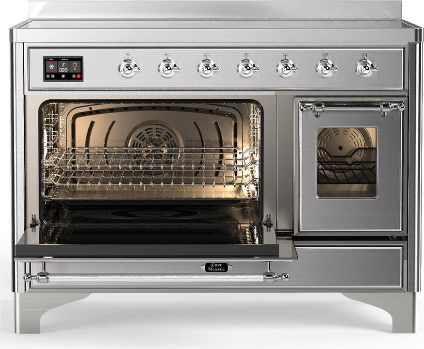 Ilve UMIB48NR3SSC Stainless Steel With Chrome Trim