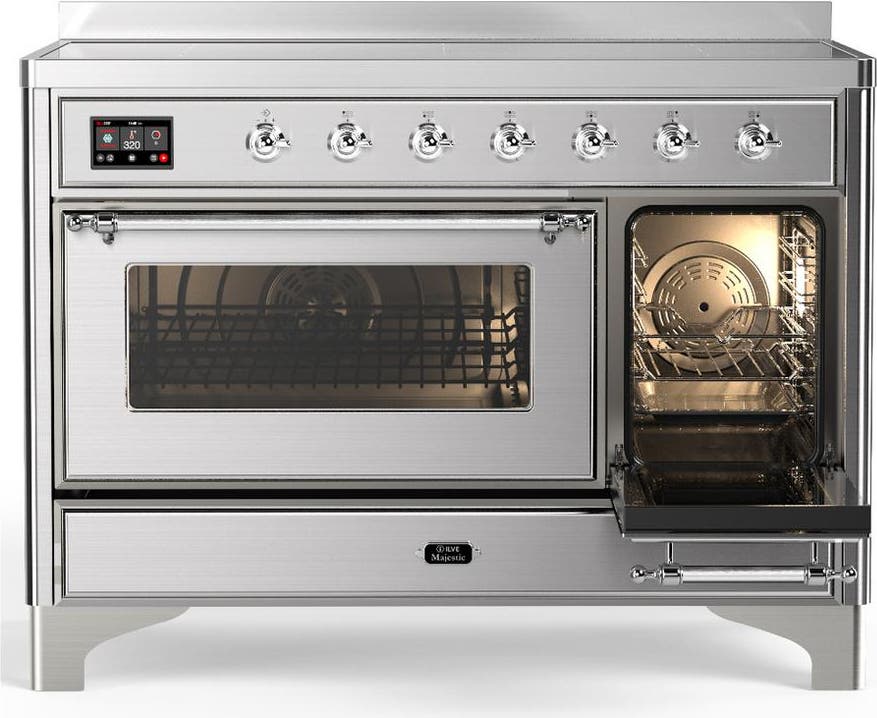 Ilve UMIB48NR3SSC Stainless Steel With Chrome Trim