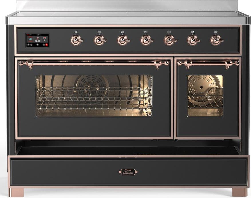 Ilve UMIB48NR3MGP Matte Graphite With Copper Trim