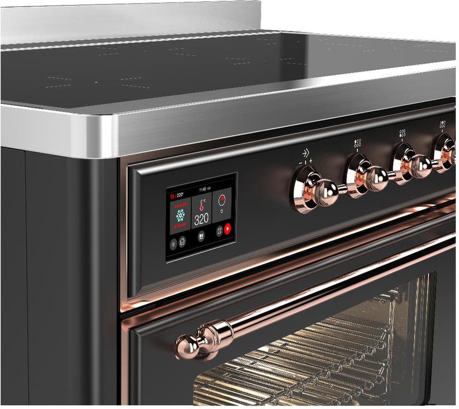 Ilve UMIB48NR3MGP Matte Graphite With Copper Trim