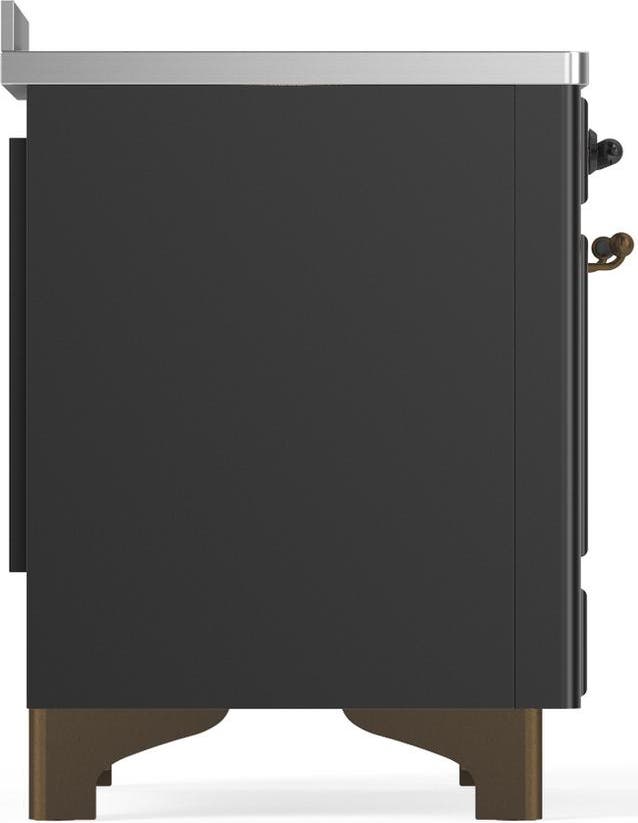 Ilve UMIB48NR3MGB Matte Graphite With Burnished Trim