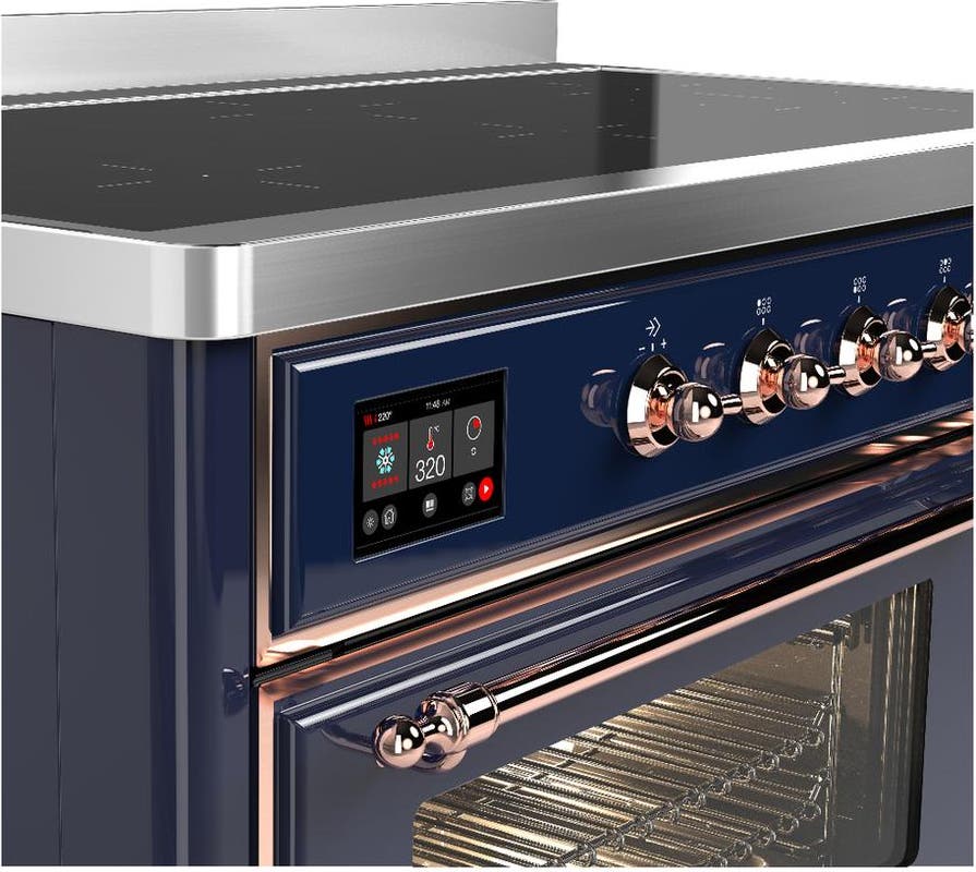 Ilve UMIB48NR3MBP Midnight Blue With Copper Trim