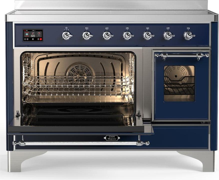 Ilve UMIB48NR3MBC Midnight Blue With Chrome Trim