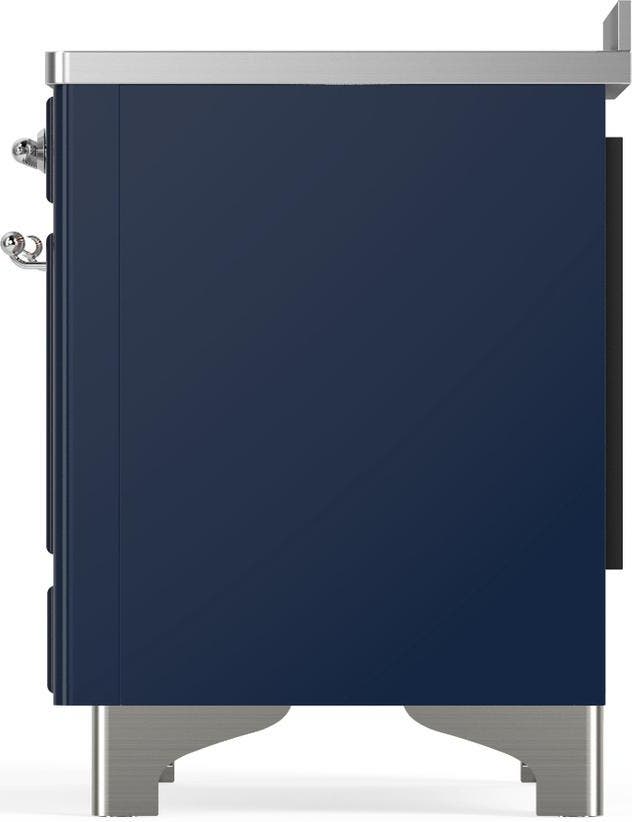 Ilve UMIB48NR3MBC Midnight Blue With Chrome Trim