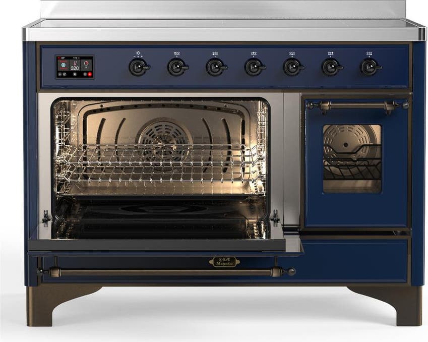 Ilve UMIB48NR3MBB Midnight Blue With Burnished Trim