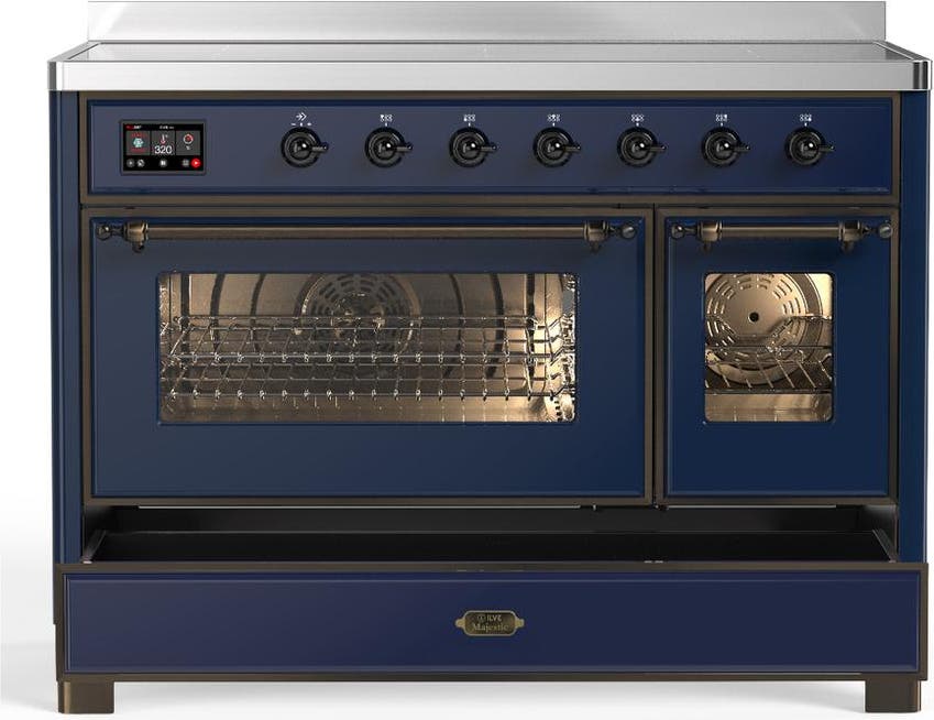 Ilve UMIB48NR3MBB Midnight Blue With Burnished Trim
