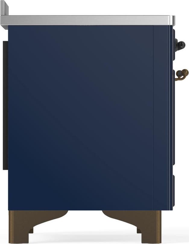 Ilve UMIB48NR3MBB Midnight Blue With Burnished Trim