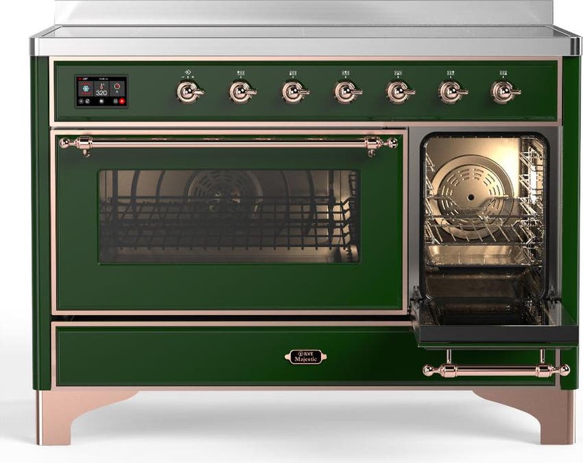 Ilve UMIB48NR3EGP Emerald Green With Copper Trim