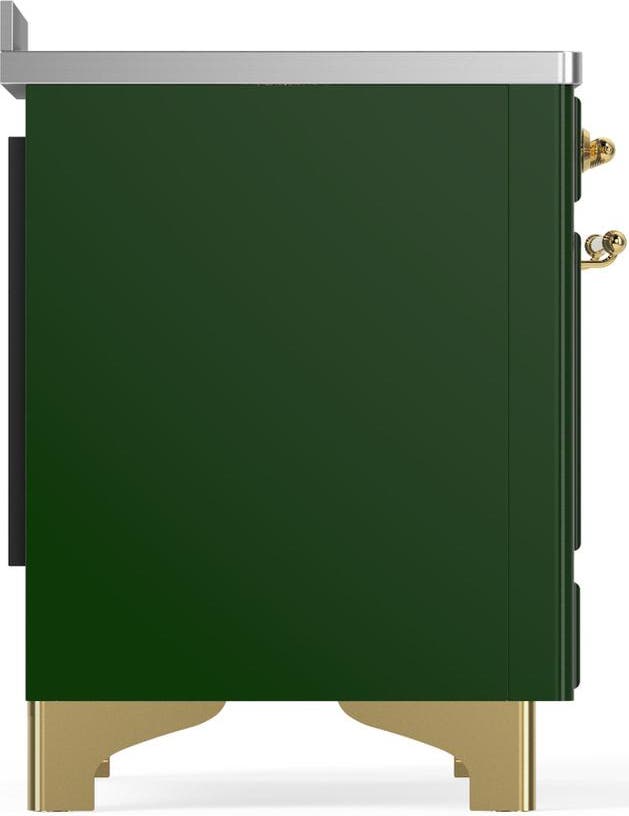 Ilve UMIB48NR3EGG Emerald Green With Brass Trim
