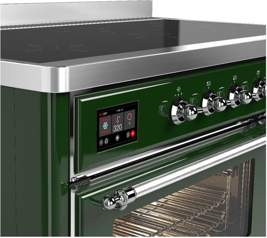 Ilve UMIB48NR3EGC Emerald Green With Chrome Trim