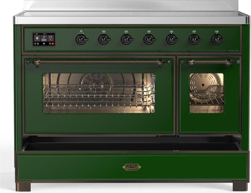 Ilve UMIB48NR3EGB Emerald Green With Burnished Trim