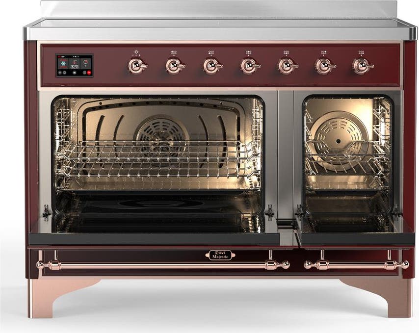 Ilve UMIB48NR3BUP Burgundy With Copper Trim