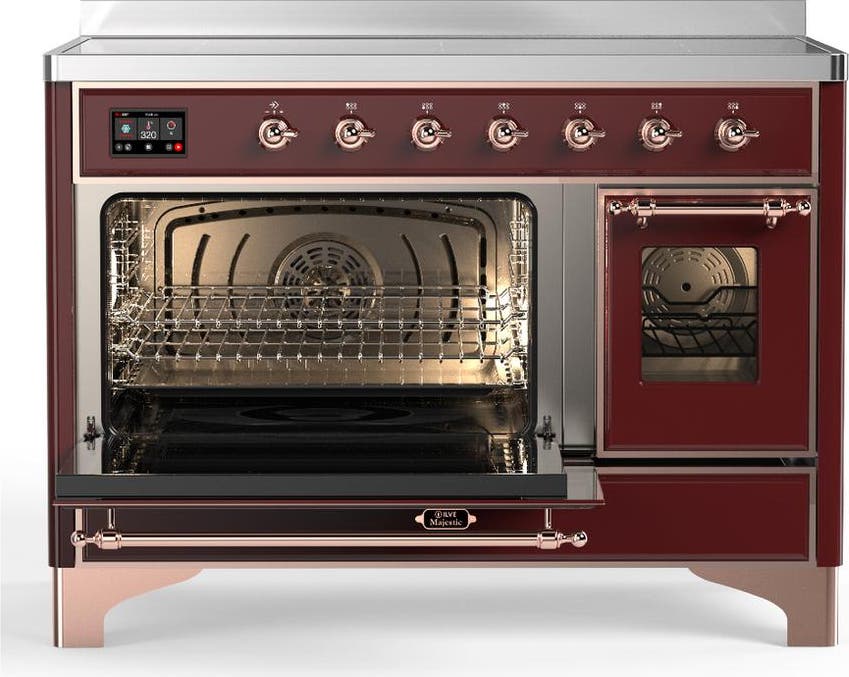 Ilve UMIB48NR3BUP Burgundy With Copper Trim