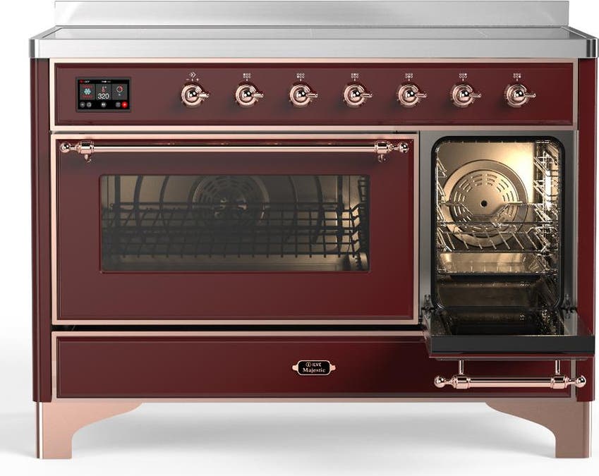 Ilve UMIB48NR3BUP Burgundy With Copper Trim