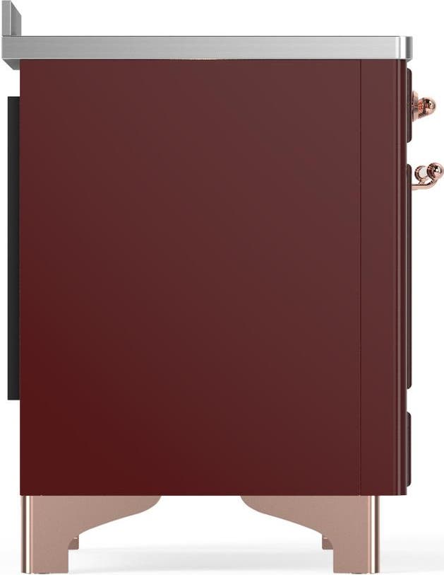 Ilve UMIB48NR3BUP Burgundy With Copper Trim