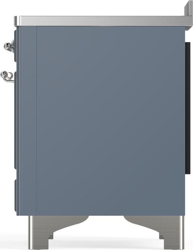 Ilve UMIB48NR3BGC Blue Grey With Chrome Trim