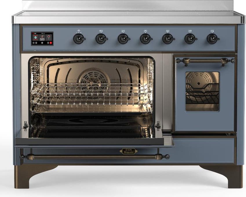 Ilve UMIB48NR3BGB Blue Grey With Burnished Trim