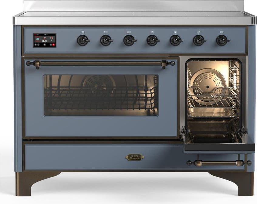 Ilve UMIB48NR3BGB Blue Grey With Burnished Trim