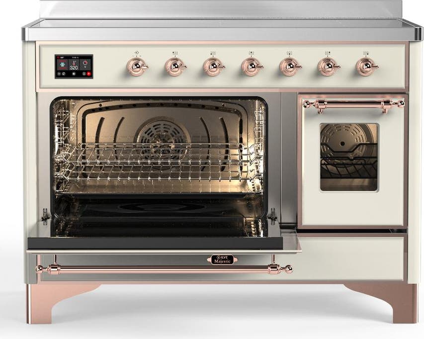 Ilve UMIB48NR3AWP Antique White With Copper Trim