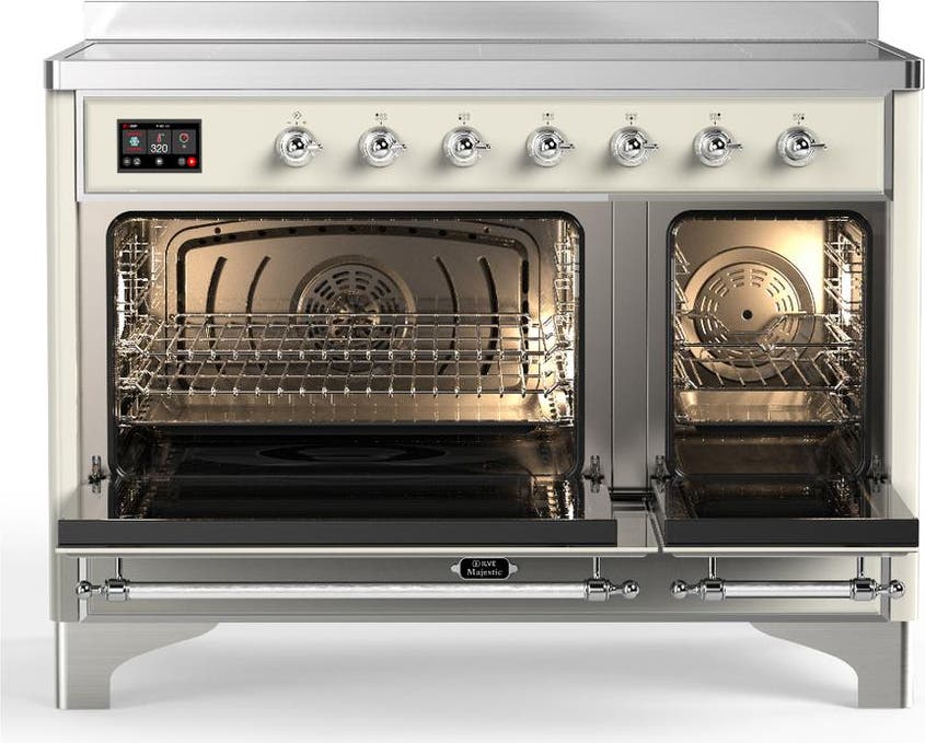 Ilve UMIB48NR3AWC Antique White With Chrome Trim