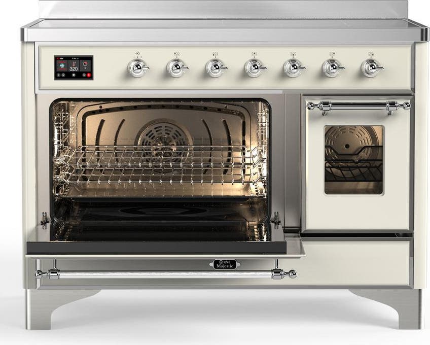 Ilve UMIB48NR3AWC Antique White With Chrome Trim
