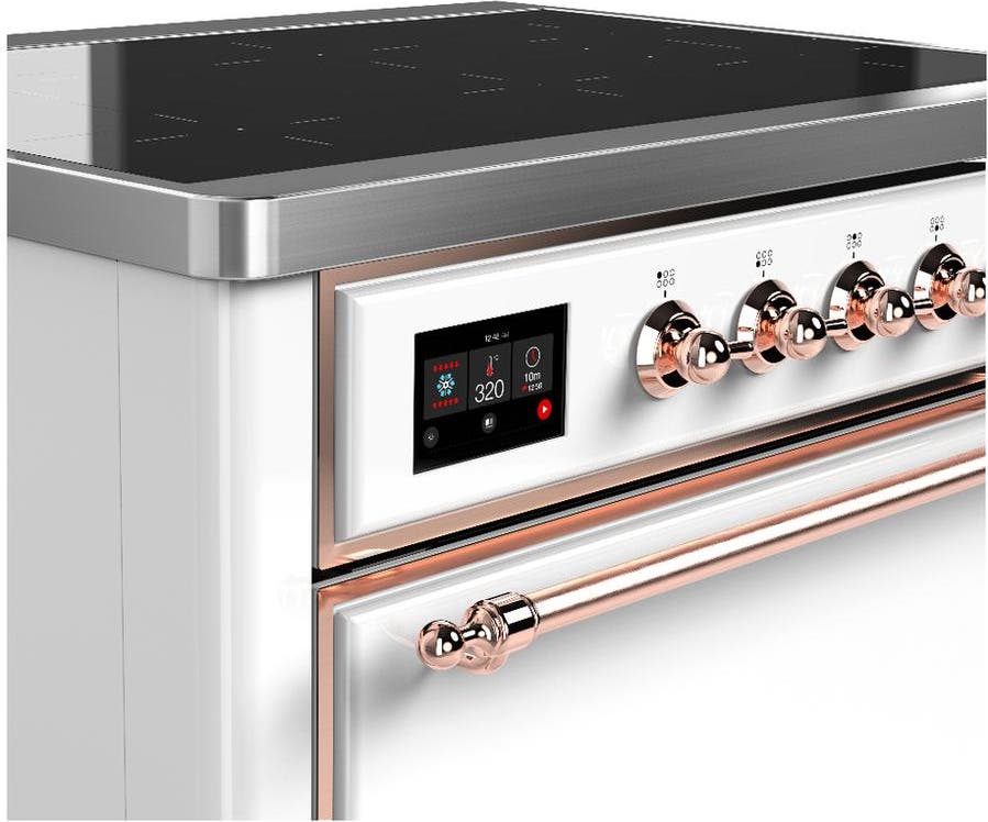 Ilve UMIB36QNR3WHP White With Copper Trim