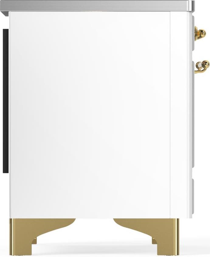 Ilve UMIB36QNR3WHG White With Brass Trim