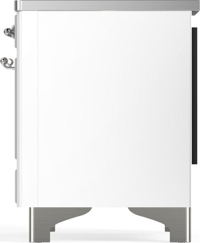 Ilve UMIB36QNR3WHC White With Chrome Trim