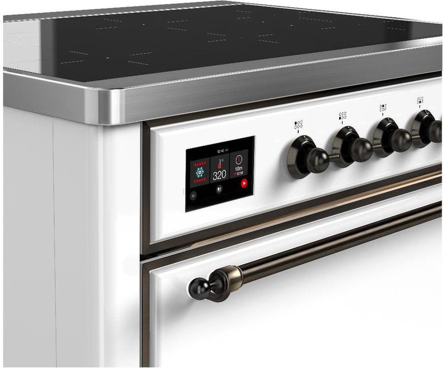 Ilve UMIB36QNR3WHB White With Burnished Trim