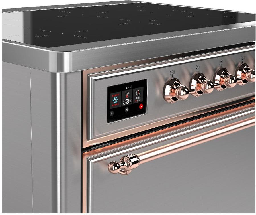 Ilve UMIB36QNR3SSP Stainless Steel With Copper Trim