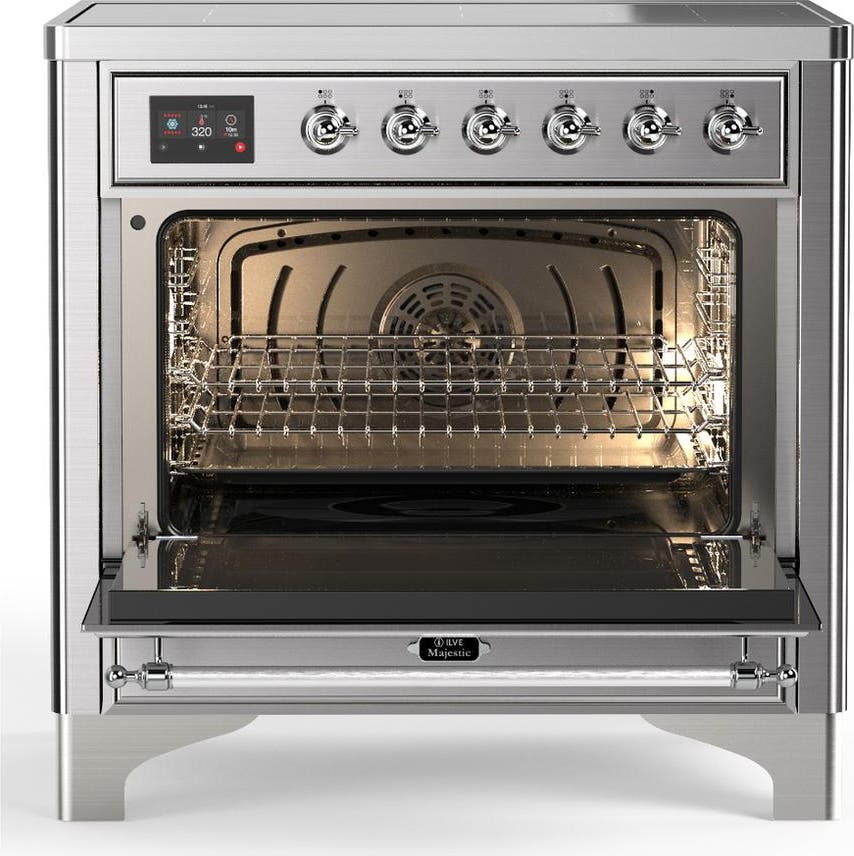 Ilve UMIB36QNR3SSC Stainless Steel With Chrome Trim