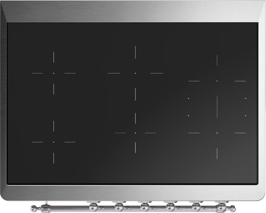 Ilve UMIB36QNR3SSC Stainless Steel With Chrome Trim