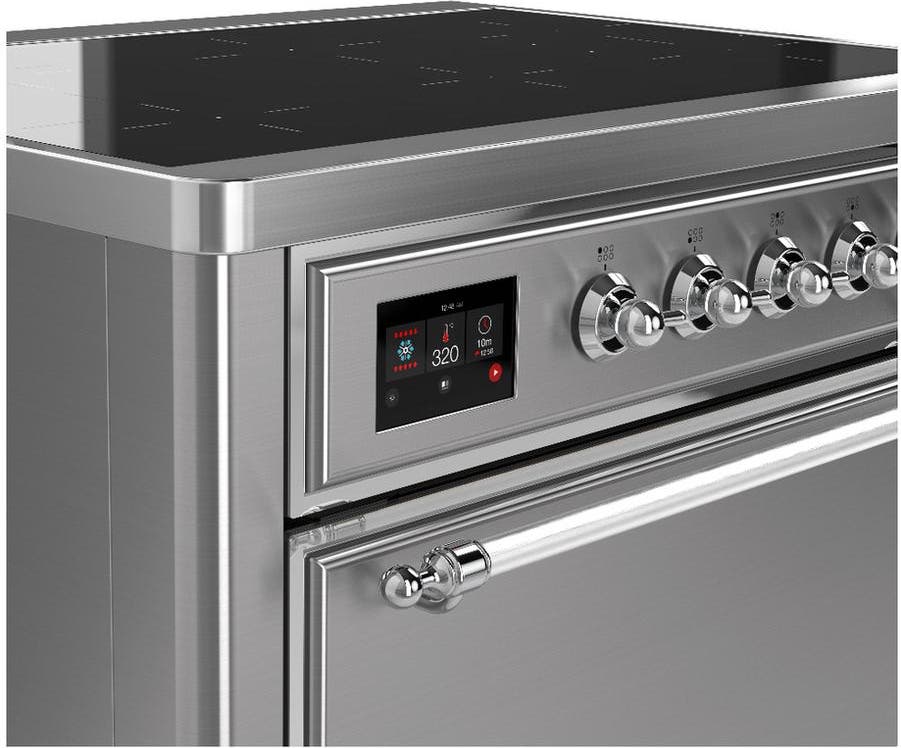 Ilve UMIB36QNR3SSC Stainless Steel With Chrome Trim