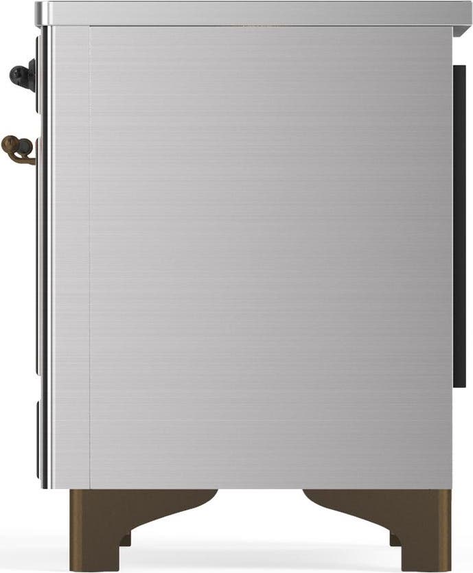 Ilve UMIB36QNR3SSB Stainless Steel With Burnished Trim