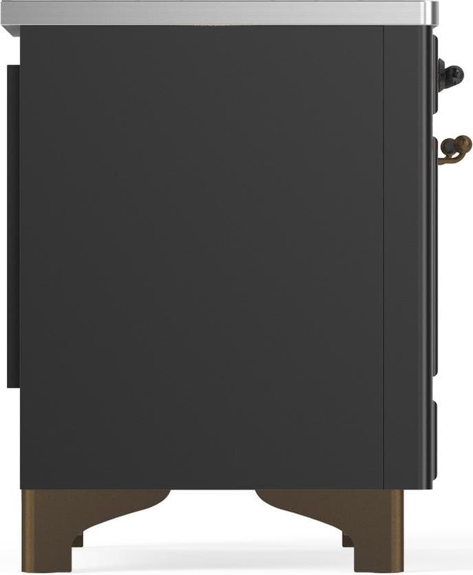 Ilve UMIB36QNR3MGB Matte Graphite With Burnished Trim