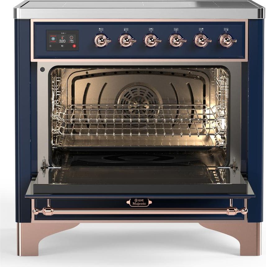 Ilve UMIB36QNR3MBP Midnight Blue With Copper Trim