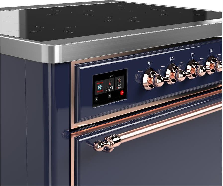 Ilve UMIB36QNR3MBP Midnight Blue With Copper Trim