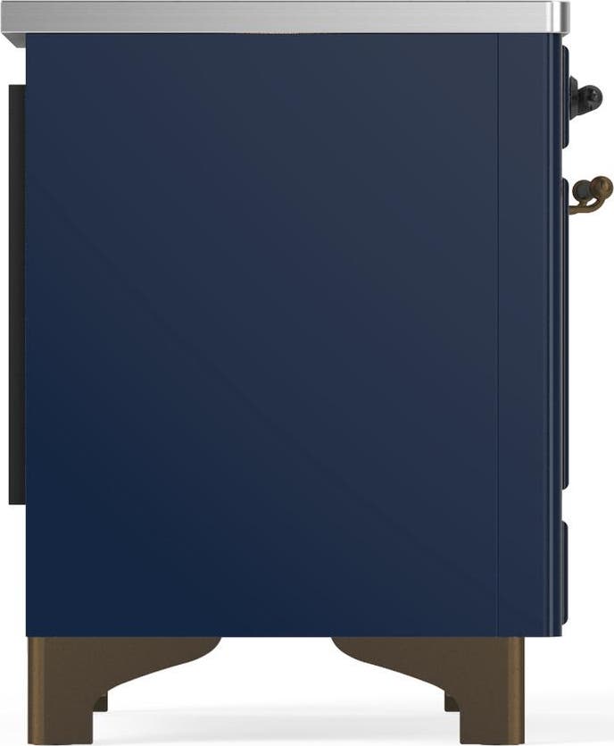 Ilve UMIB36QNR3MBB Midnight Blue With Burnished Trim
