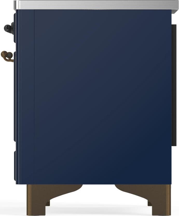 Ilve UMIB36QNR3MBB Midnight Blue With Burnished Trim