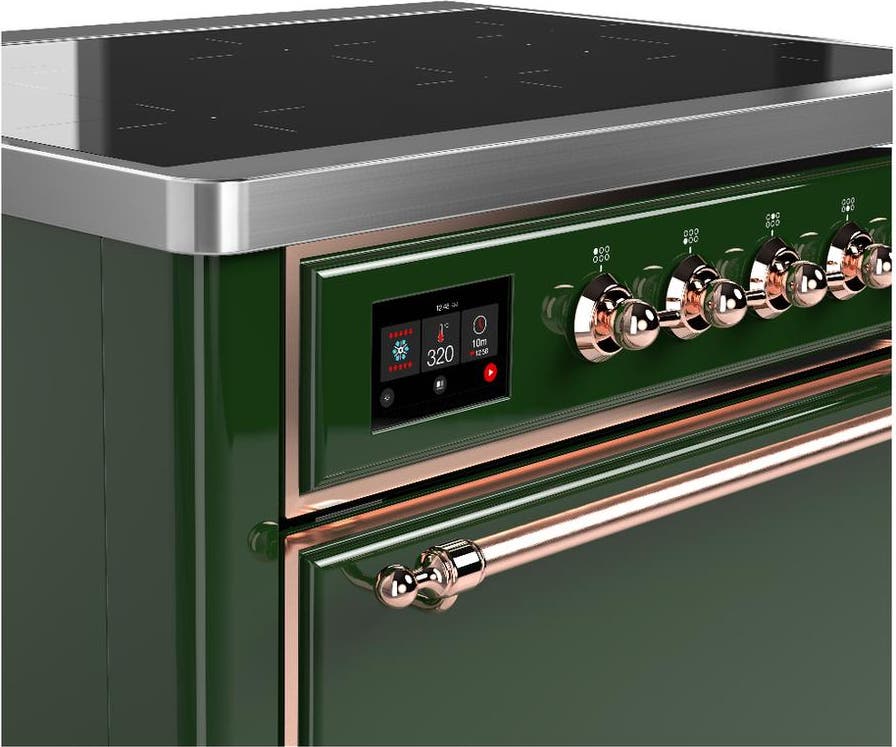 Ilve UMIB36QNR3EGP Emerald Green With Copper Trim