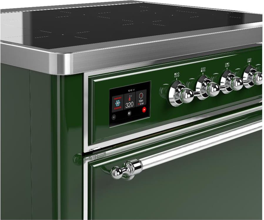Ilve UMIB36QNR3EGC Emerald Green With Chrome Trim