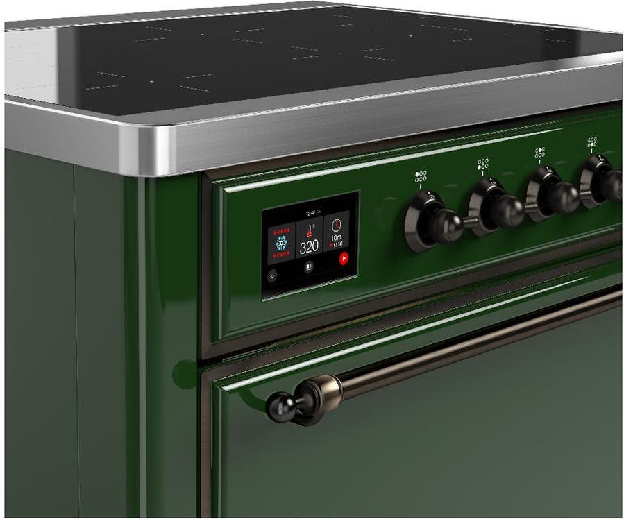Ilve UMIB36QNR3EGB Emerald Green With Burnished Trim