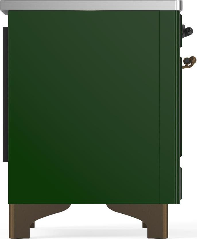 Ilve UMIB36QNR3EGB Emerald Green With Burnished Trim