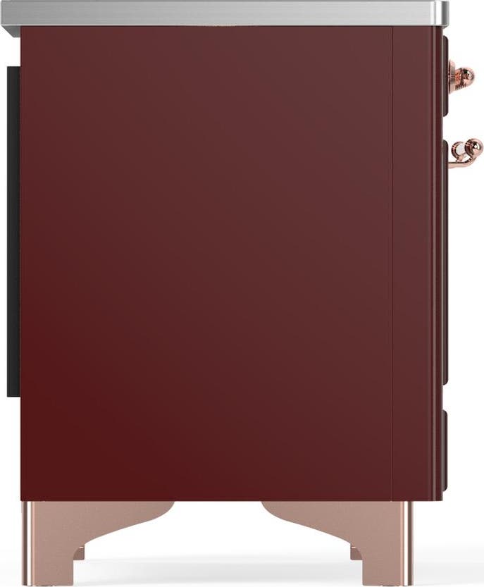 Ilve UMIB36QNR3BUP Burgundy With Copper Trim