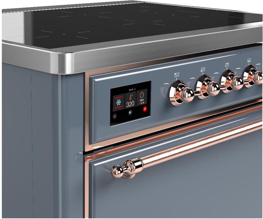 Ilve UMIB36QNR3BGP Blue Grey With Copper Trim